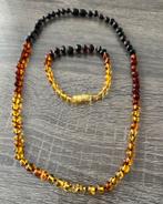 Barnsteen ketting, armband setje, Sieraden, Tassen en Uiterlijk, Edelstenen, Ophalen of Verzenden, Nieuw
