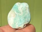 Caribbean blue calciet edelsteen broekzaksteen trommelsteen, Ophalen of Verzenden, Mineraal