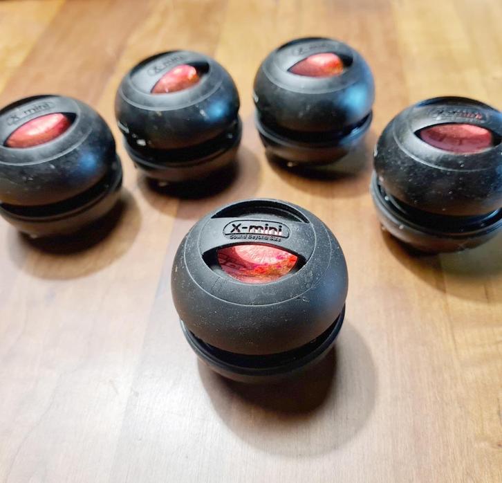 5 stuks X-mini II capsule speakertjes voor bv. PC of mobiel., Computers en Software, Pc speakers, Gebruikt, Overige typen, Ophalen