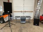 Geluidsset Ecler incl. Flightcase tafel voor DJ’s, Muziek en Instrumenten, Versterkers | Keyboard, Monitor en PA, Ophalen, Gebruikt