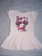 Leuk jurkje maat 122-128 wit / roze / zwart, Kinderen en Baby's, Kinderkleding | Maat 122, Ophalen of Verzenden, Gebruikt, Meisje