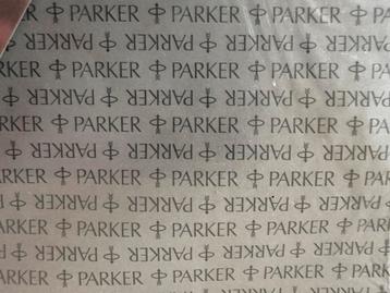 Parker vintage reclame - pakpapier - giftwrap - stickers beschikbaar voor biedingen