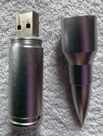 USB stick in vorm van bullet, zilver, 16 GB, lengte: 9 cm, Ophalen of Verzenden, Nieuw, 16 GB