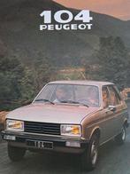 Peugeot 104 brochure, nieuw, inclusief specs, Ophalen of Verzenden, Zo goed als nieuw, Peugeot