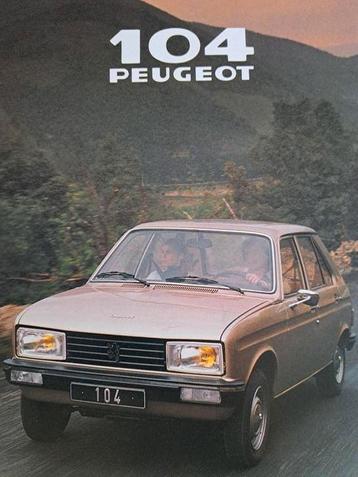 Peugeot 104 brochure, nieuw, inclusief specs beschikbaar voor biedingen