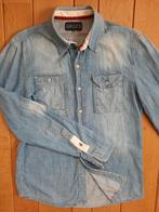 GALLICE spijkerbloes blauw maat M - zgan -, Kleding | Heren, Overhemden, Ophalen of Verzenden, Zo goed als nieuw, Halswijdte 41/42 (L)