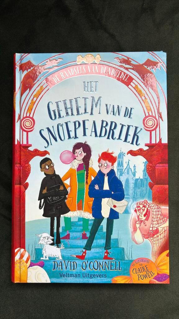 David O'Connell - Het geheim van de snoepfabriek, Boeken, Kinderboeken | Jeugd | 10 tot 12 jaar, Zo goed als nieuw, Ophalen of Verzenden
