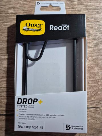 Otterbox React Zwart Samsung S24 FE cover hoesje S24FE  beschikbaar voor biedingen