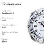 Rolex explorer II - 2008 - gegraveerde rehaut - 3185 Cal., Ophalen of Verzenden, Zo goed als nieuw, Staal, Rolex