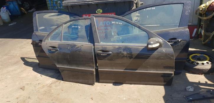 MERCEDES C KLASSE SEDAN PORTIEREN RV+RA BJ 99 TOT 2004, Auto-onderdelen, Carrosserie en Plaatwerk, Deur, Gebruikt, Ophalen of Verzenden