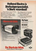 retro reclame 1977 Holland Electro stofzuiger HE2500, Verzenden, Overige typen
