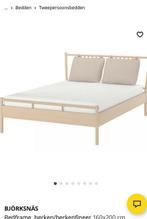 Bjorknas bed 170x200 zgan, Huis en Inrichting, Ophalen, 90 cm, Eenpersoons, Wit