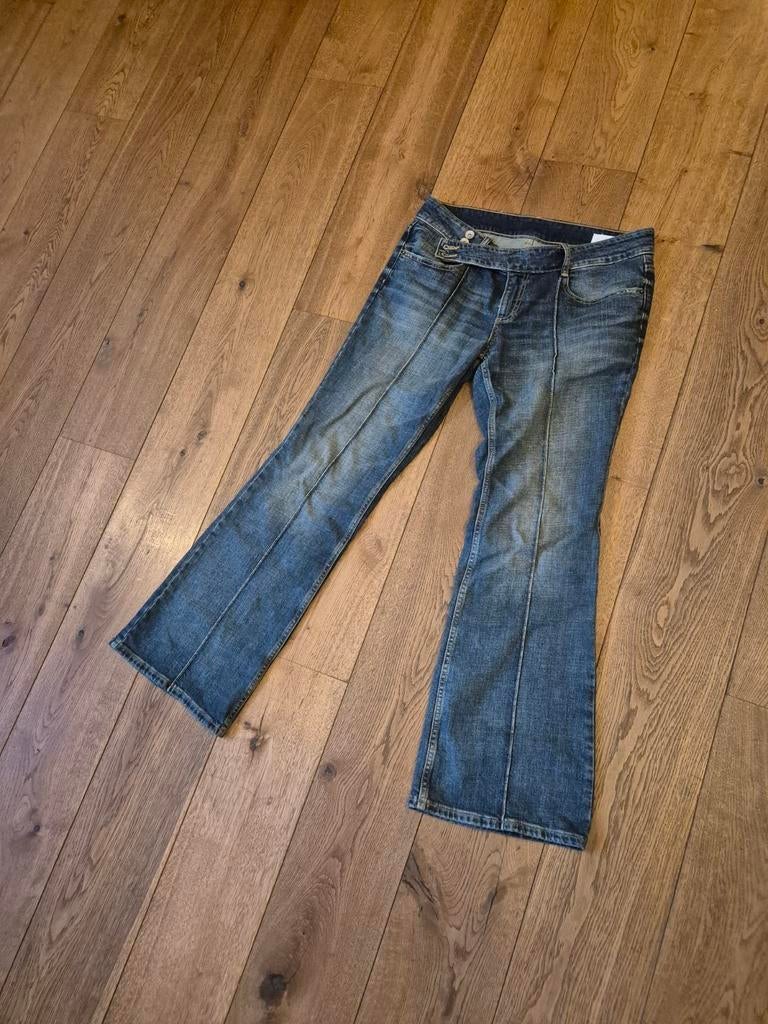 Zara Low Waist Spijkerbroek Maat 40, Blauw, Zara, Ophalen of Verzenden, Zo goed als nieuw