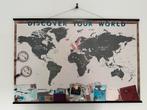 Wereldkaart krasposter, Huis en Inrichting, Woonaccessoires | Wanddecoraties, Ophalen, Gebruikt