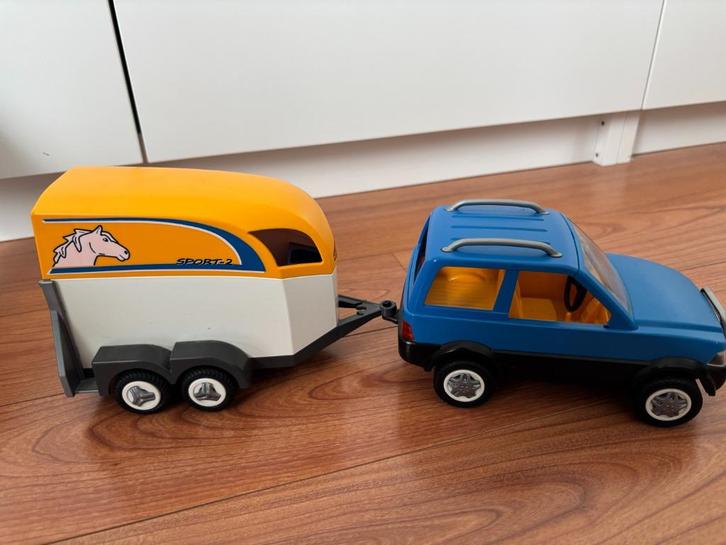 Playmobil Voertuig met paardentrailer 5223, Kinderen en Baby's, Speelgoed | Playmobil, Zo goed als nieuw, Complete set, Ophalen of Verzenden
