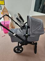 Bugaboo Donkey3 duo kinderwagen zeer compleet grey/grijs, Kinderen en Baby's, Kinderwagens en Combinaties, Kinderwagen, Verstelbare duwstang