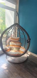 Hangstoel Eggy Deluxe Schommelstoel - Rattan - XLarge, Ophalen of Verzenden, Zo goed als nieuw, Metaal