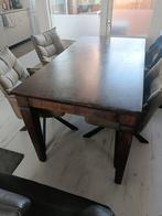 Koloniale eettafel groot 4/6 personen, Huis en Inrichting, Tafels | Eettafels, Ophalen, Gebruikt, Koloniaal, 200 cm of meer