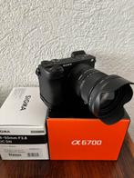 Sony A6700 + Sigma 18-50mm f2.8 + baseplate, Audio, Tv en Foto, Fotocamera's Digitaal, Spiegelreflex, Ophalen of Verzenden, Zo goed als nieuw
