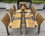 7 Stripchairs, design: Gijs Bakker for Castelijn, Huis en Inrichting, Stoelen, Ophalen, Gebruikt, Overige kleuren, Vijf, Zes of meer stoelen