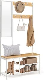 Industriële Garderoberek Kapstok met spiegel 98x36x185cm, Huis en Inrichting, Woonaccessoires | Kapstokken, Wandkapstok, Nieuw