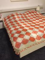Handgeknoopte Bedsprei 220x220, Huis en Inrichting, Slaapkamer | Beddengoed, Gebruikt, Tweepersoons, Ophalen of Verzenden, Deken of Dekbed