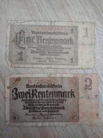 1 & 2 rentenmark 1937, Ophalen of Verzenden