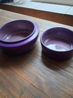 2 Lila Flora Holland Schalen, Gebruikt, Porselein of Keramiek, Schaal, Rond