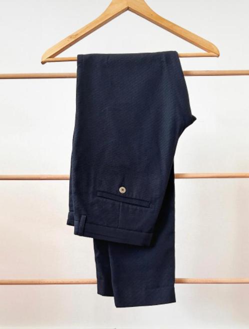 Pantalon Folk, Kleding | Heren, Broeken en Pantalons, Gedragen, Maat 48/50 (M), Blauw, Ophalen of Verzenden