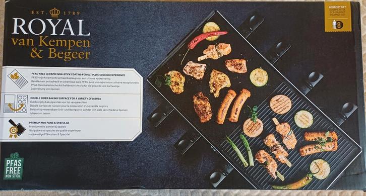 Royal van Kempen & Begeer Tafelgrill - Nieuwstaat, Witgoed en Apparatuur, Gourmetstellen, Zo goed als nieuw, Ophalen of Verzenden