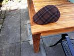Stoere ruit flat cap pet van wol, van het merk Fiebig bruin, Ophalen of Verzenden, Zo goed als nieuw