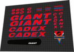 Gevraagd fiets frame stickerset decals Giant Cadex 980c, Fietsen en Brommers, Fietsonderdelen, Ophalen, Racefiets, Frame, Giant