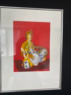 Schilderij Kendang/Indonesische trommel speler, Ophalen, Zo goed als nieuw