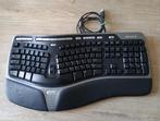 microsoft 4000 ergonomisch toetsenbord keyboard ergo 1048, Gebruikt, Ophalen of Verzenden, Qwerty, Multimediatoetsen
