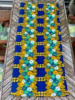Vintage slaapzak blauw met gele en blauwe bloemen, Caravans en Kamperen, Slaapzakken, Ophalen of Verzenden