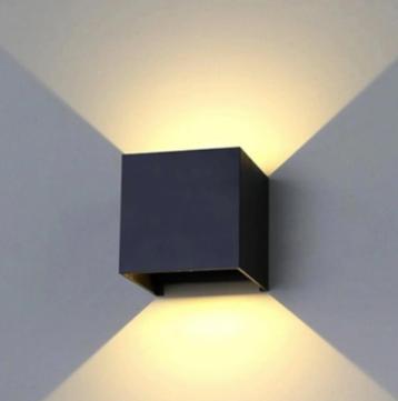 5x up down light | zwart | warm wit | buiten/binnen | 6 Watt beschikbaar voor biedingen
