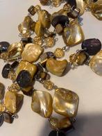 Vintage parelmoer blister parels kralen ketting, Sieraden, Tassen en Uiterlijk, Kettingen, Ophalen of Verzenden, Zo goed als nieuw