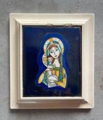 Maria met kind Emaille vintage Wolterman?, Ophalen of Verzenden, Gebruikt, Kaart of Prent