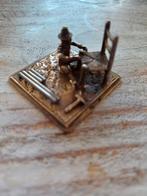 Zilveren miniatuur rietvlechter, Antiek en Kunst, Antiek | Goud en Zilver, Ophalen of Verzenden, Zilver