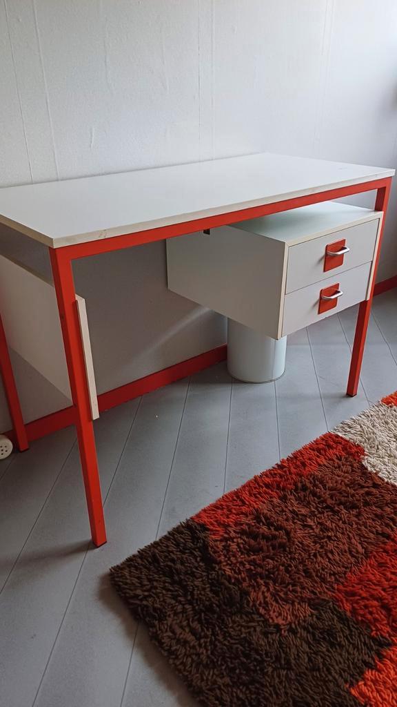Vintage jaren 70 bureau - 100x50x72cm, Huis en Inrichting, Bureaus, Gebruikt, Bureau, Ophalen