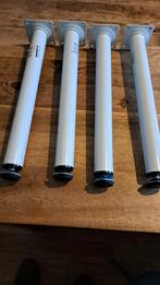 Duraline Meubelpoot Wit 30cm Verstelbaar, Ophalen