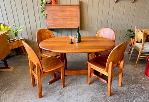 Korup Design Denmark eettafel vintage Japandi Scandinavisch, Huis en Inrichting, Tafels | Eettafels, Gebruikt, 50 tot 100 cm, 100 tot 150 cm