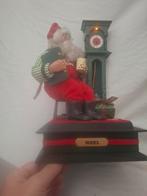 Vintage kerstman met klok Holiday creations, Diversen, Kerst, Ophalen of Verzenden