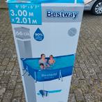 Best way zwembad + pomp, Tuin en Terras, Zwembaden, 200 tot 400 cm, Rechthoekig, Opzetzwembad, Minder dan 80 cm