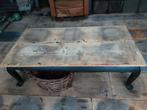 Houten oude tafel salontafel tafeltje brocante, Ophalen, Gebruikt, 50 tot 100 cm, Minder dan 50 cm