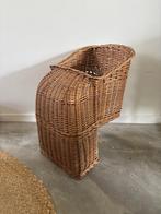 Vintage rotan fietstas / fietsmand dubbele uitvoering, Ophalen of Verzenden, Zo goed als nieuw, Fietsmand, Vintage