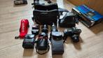 Canon T70 + Sigma 35-70 mm Macro & Sigma 80-200 mm Zoom lens, Audio, Tv en Foto, Fotocamera's Analoog, Ophalen of Verzenden, Zo goed als nieuw