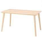 IKEA LISABO tafel essenfineer 140x78cm, Huis en Inrichting, Ophalen, Rechthoekig, 50 tot 100 cm