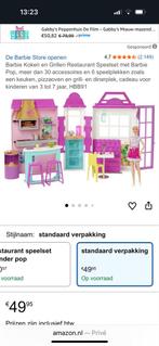 Barbie Koken en Grillen Restaurant Speelset, Ophalen of Verzenden, Zo goed als nieuw, Poppenhuis
