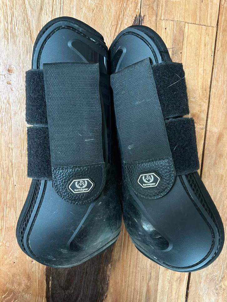 Peesbeschermer set+springschoenen, Dieren en Toebehoren, Paarden en Pony's | Beschermers, Gebruikt, Ophalen